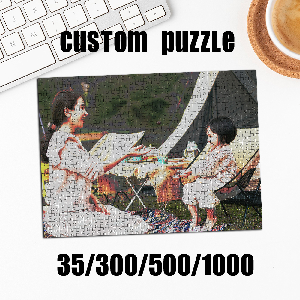 Pet Portrait Custom - 35/300/500/1000pcs Personalized Custom Photo Puzzle Parent-child