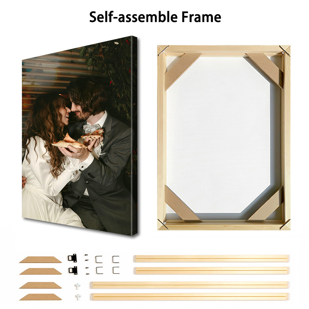1 Pc Customized Photos on Canv – Engraved Wood Frame recenzja i cena