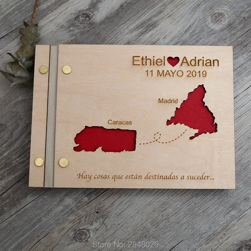 Map engraved wedding guestbook – Custom Star Map recenzja i cena