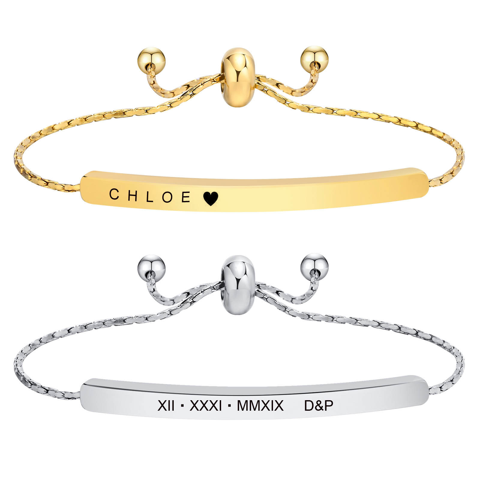 Personalized Engraved Bar Brac – Coordinates Bracelet recenzja i cena