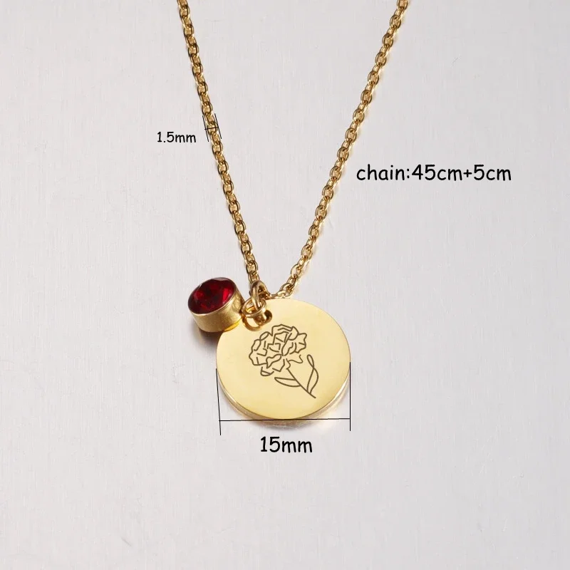 Birth Month Flowers Clipart Fl – Birth Flower Necklace recenzja i cena