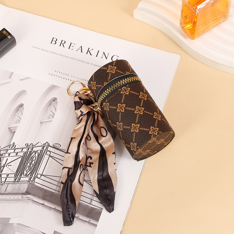 Scarf Pattern Lipstick Keychai – Monogram Keychain Leather recenzja i cena