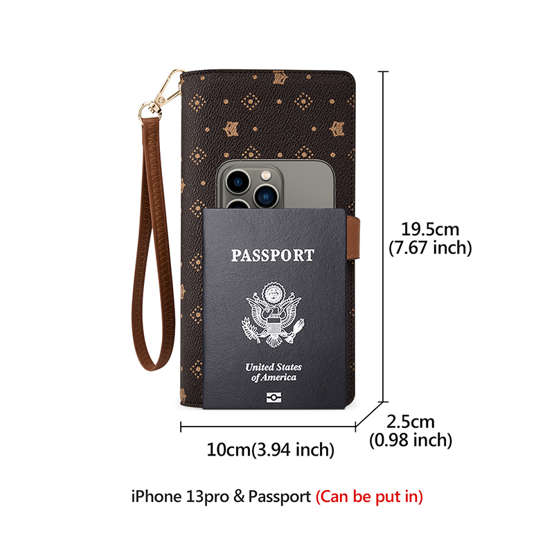 FOXER Women Long Wallet Card & – Monogram Keychain Leather recenzja i cena