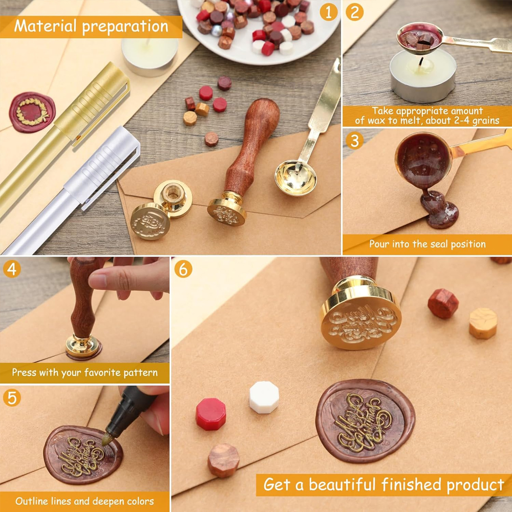 Custom Wax Seal Stamp, Persona – Wax Seal Letter Kit recenzja i cena