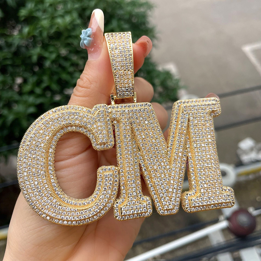 BIG Customized Name Letters Ic – Name Necklace Custom recenzja i cena