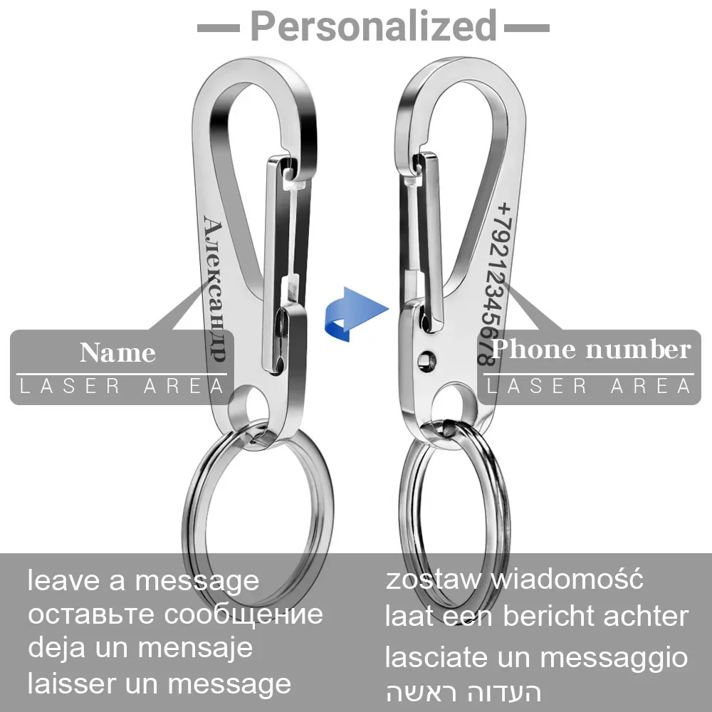 304 Stainless Steel Keyring Pe – Initial Ring Custom recenzja i cena
