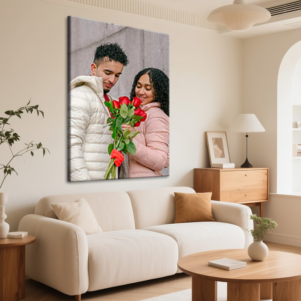 1 Pc Customized Photos on Canv – Engraved Wood Frame recenzja i cena