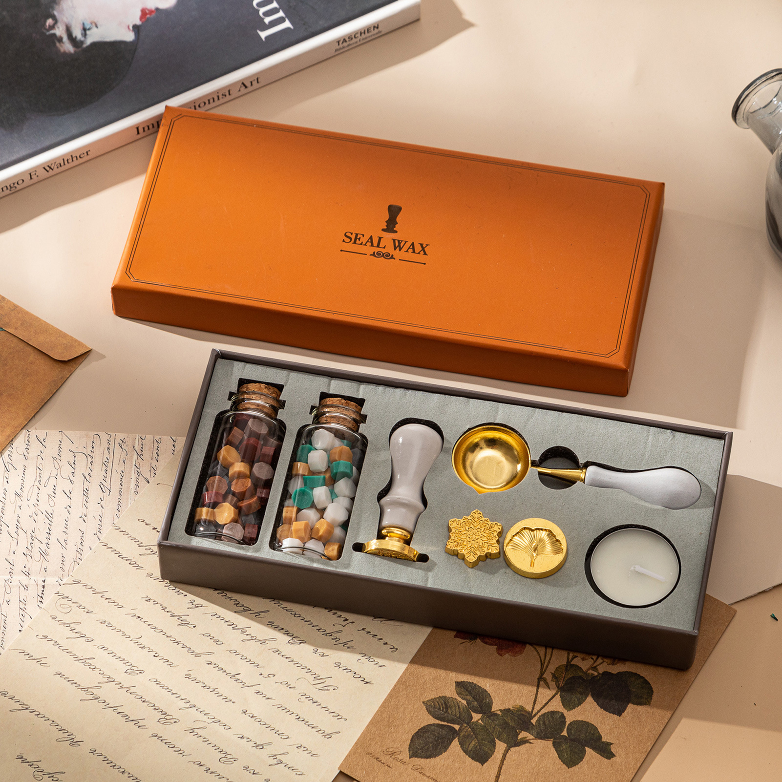 【HOT】Wax Seal Stamp Kit with 3 – Wax Seal Letter Kit recenzja i cena