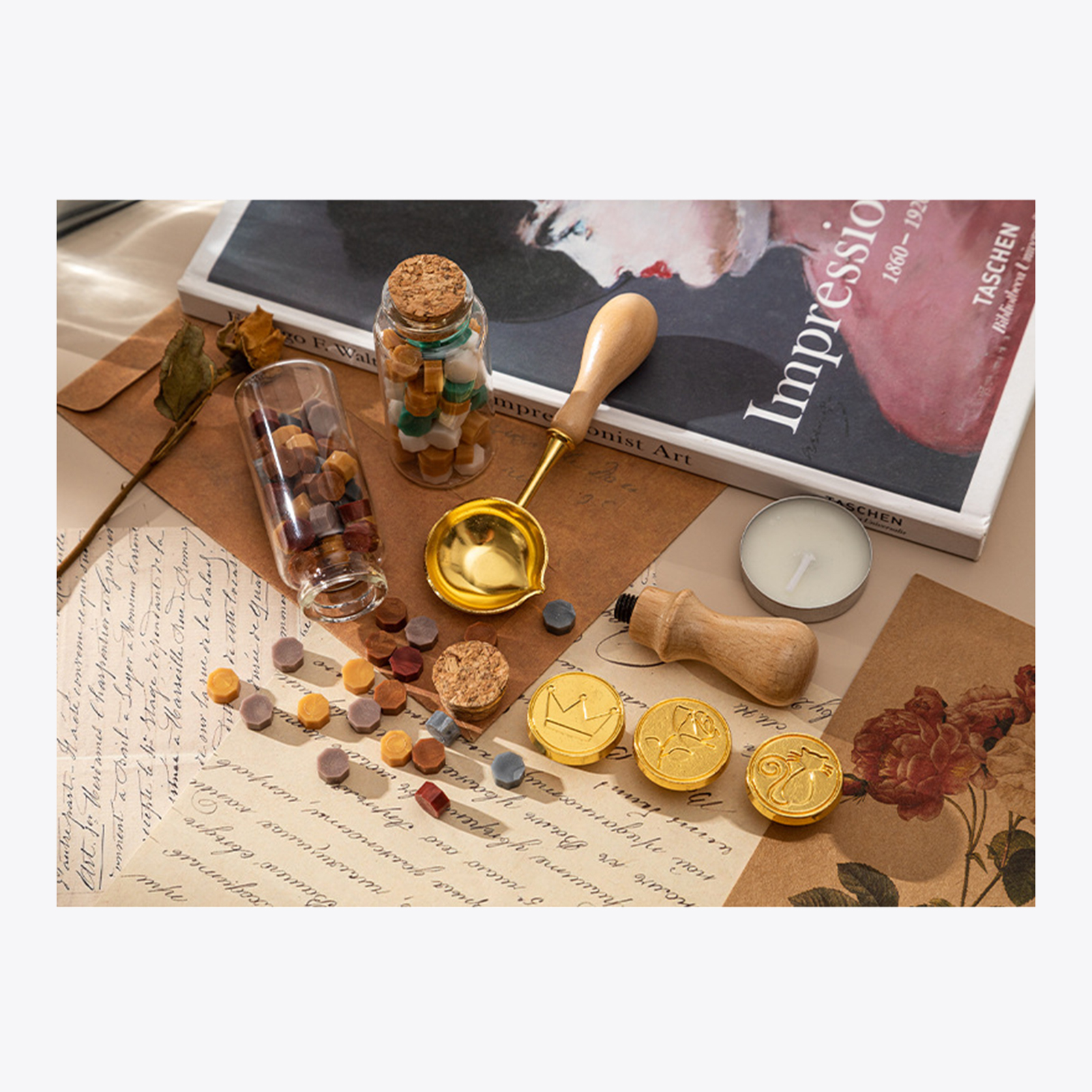 【HOT】Wax Seal Stamp Kit with 3 – Wax Seal Letter Kit recenzja i cena