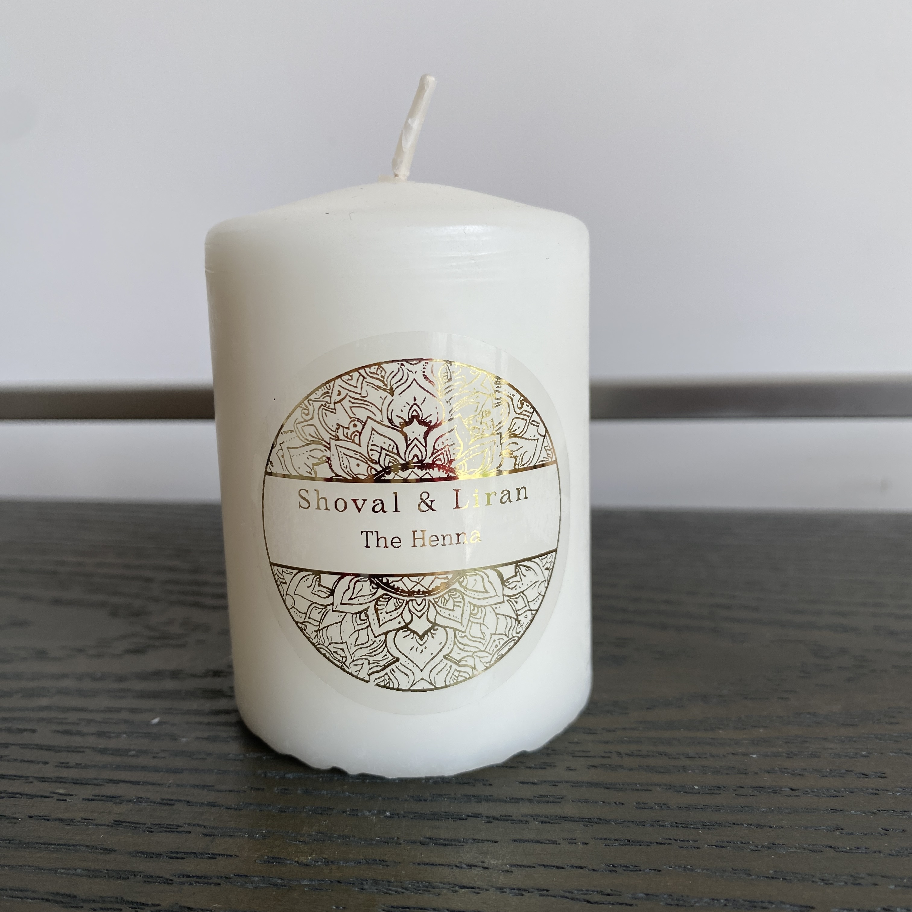 Custom henna day candle sticke – Personalised Candle Label recenzja i cena