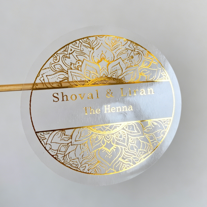 Custom henna day candle sticke – Personalised Candle Label recenzja i cena