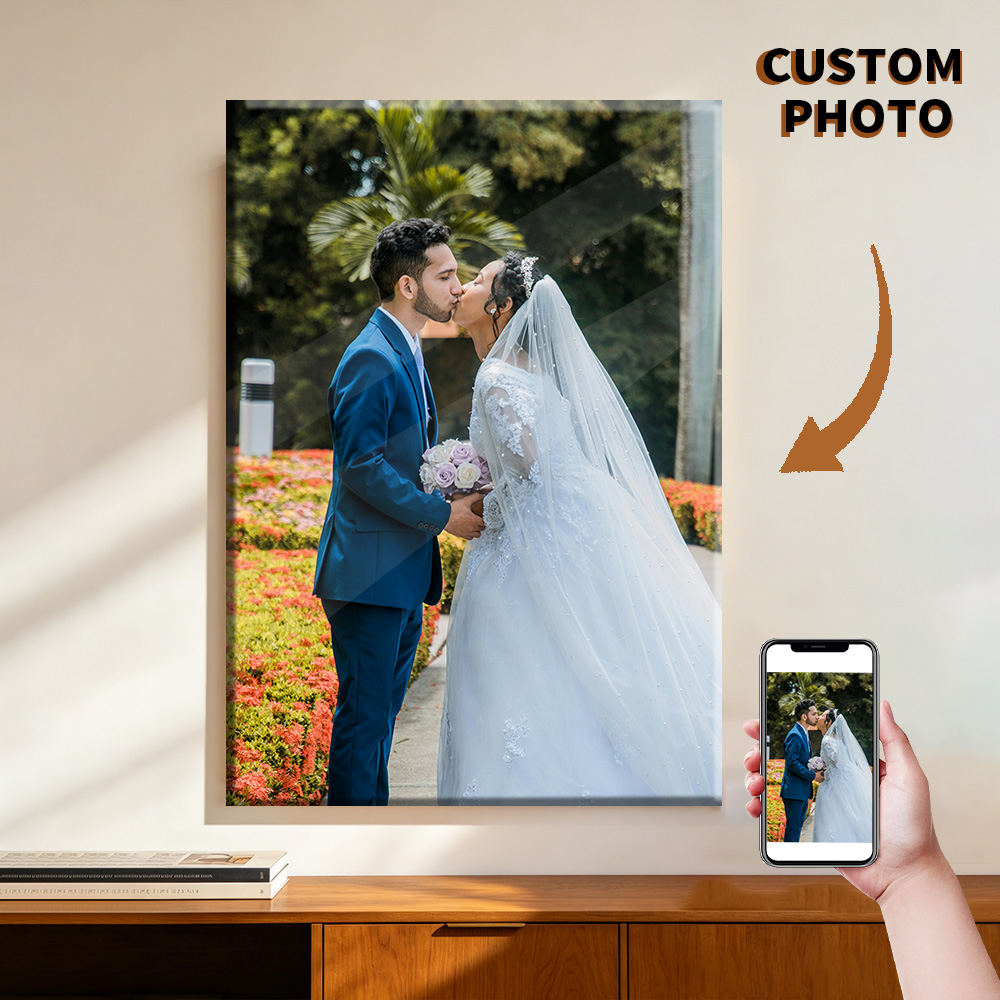 1 Pc Customized Photos on Canv – Engraved Wood Frame recenzja i cena