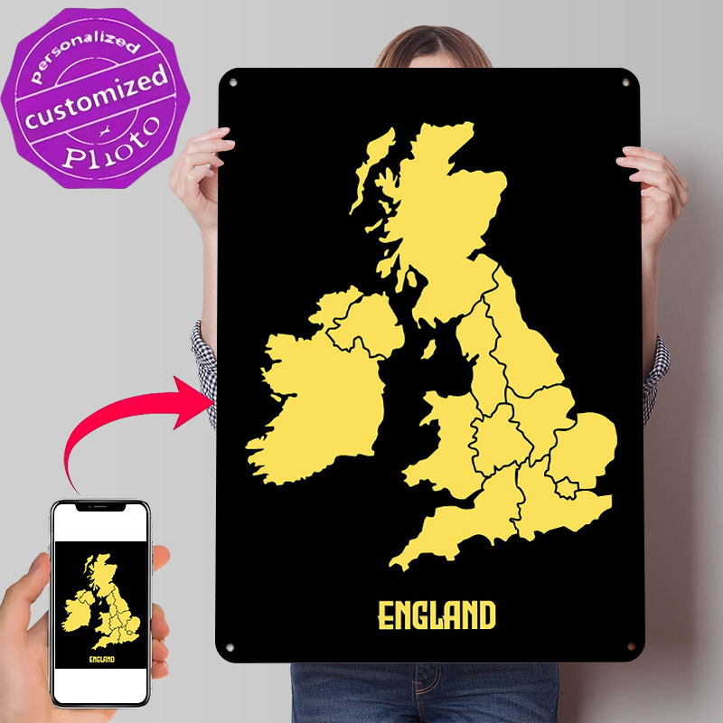 Map of England Printed Poster  – Custom Map Poster recenzja i cena