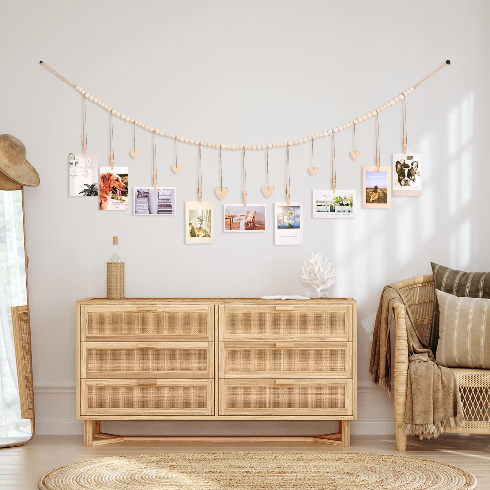Hanging Photo Display Wall Dec – Engraved Wood Frame recenzja i cena