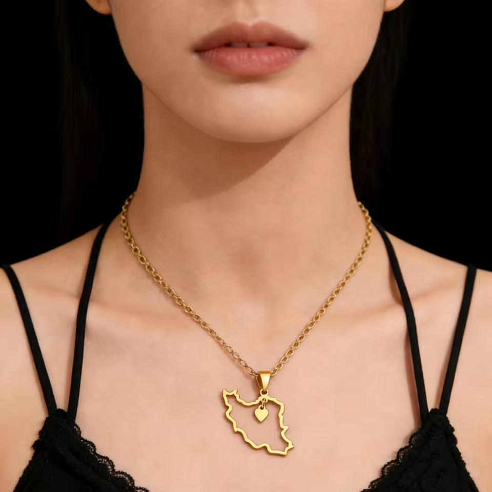 Lucktune Iran Map Pendant Neck – Custom Star Map recenzja i cena