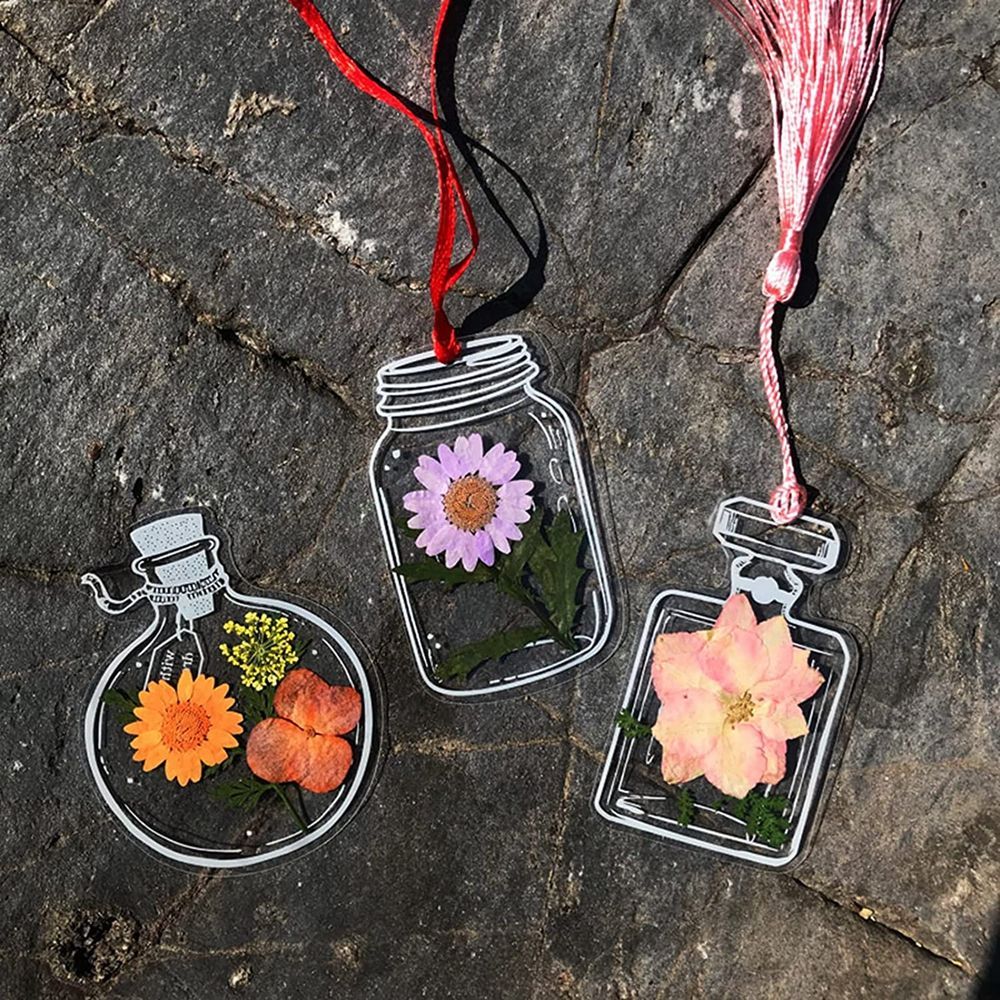 30Pcs Handmade DIY Transparent – Dried Flower Bookmark recenzja i cena