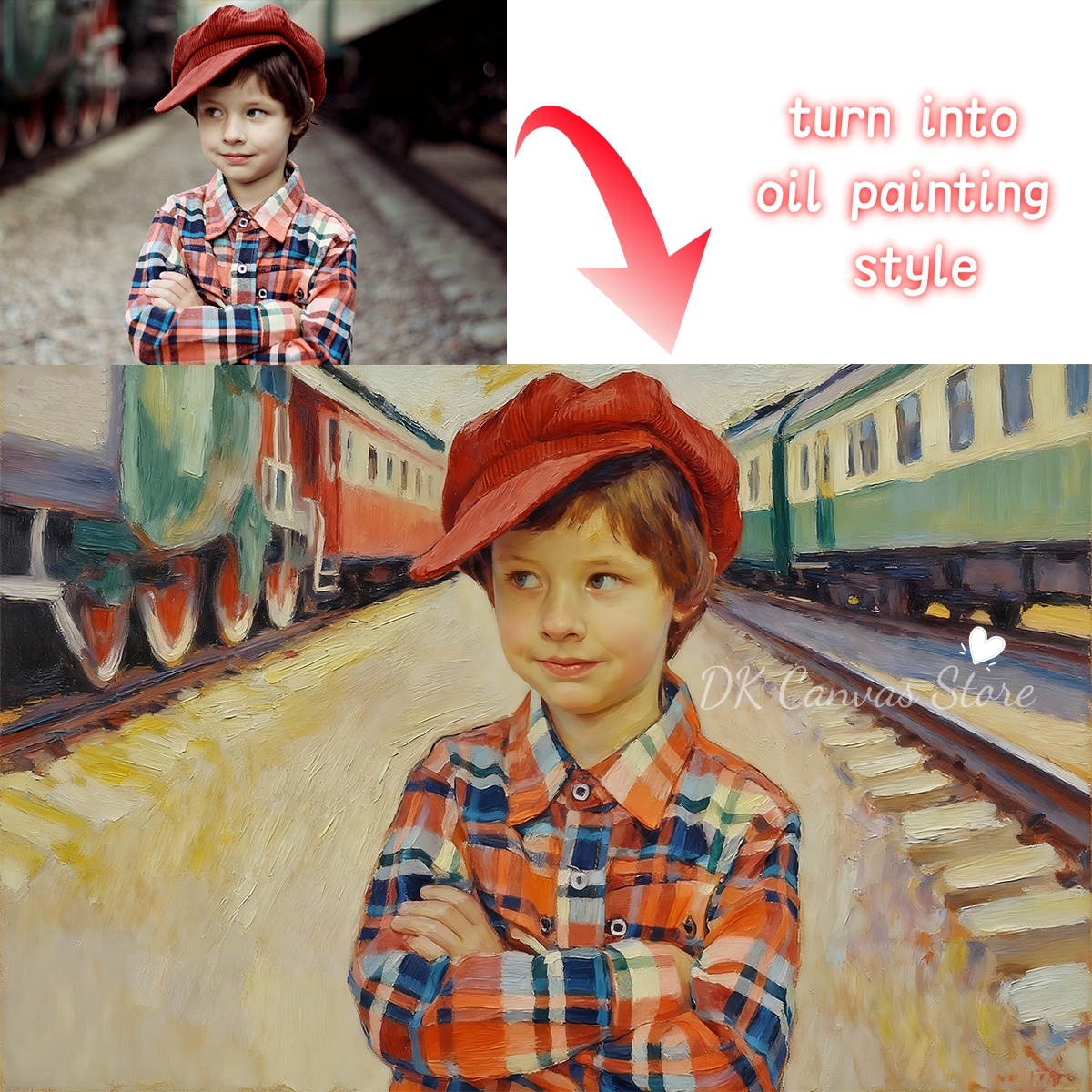 Personalized Custom Oil Painti – Pet Portrait Custom recenzja i cena