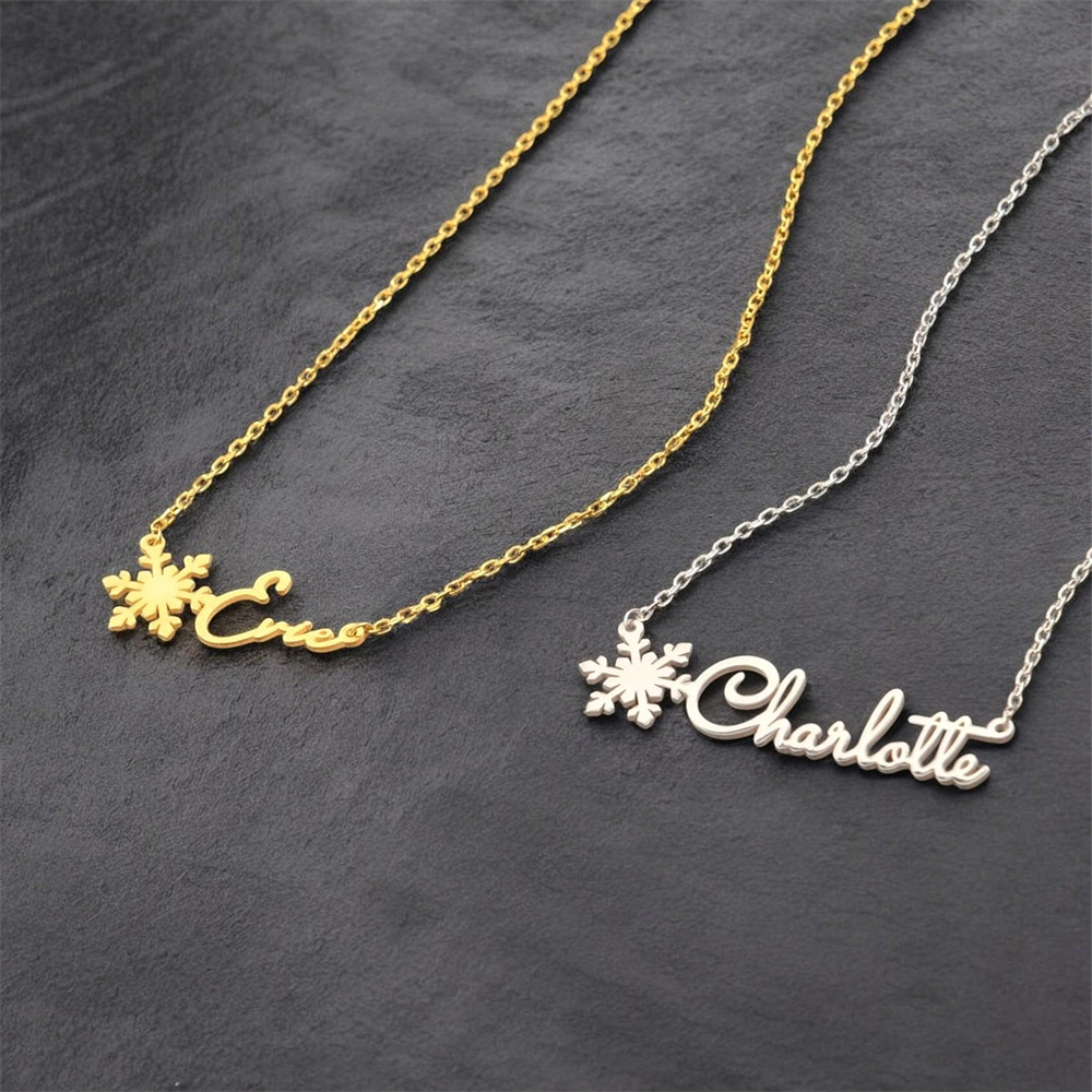 Custom Simple Name Necklace St – Birth Flower Necklace recenzja i cena