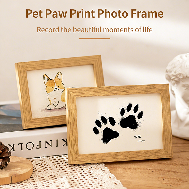Diy Wooden Baby Pet Paw Print  – Engraved Wood Frame recenzja i cena