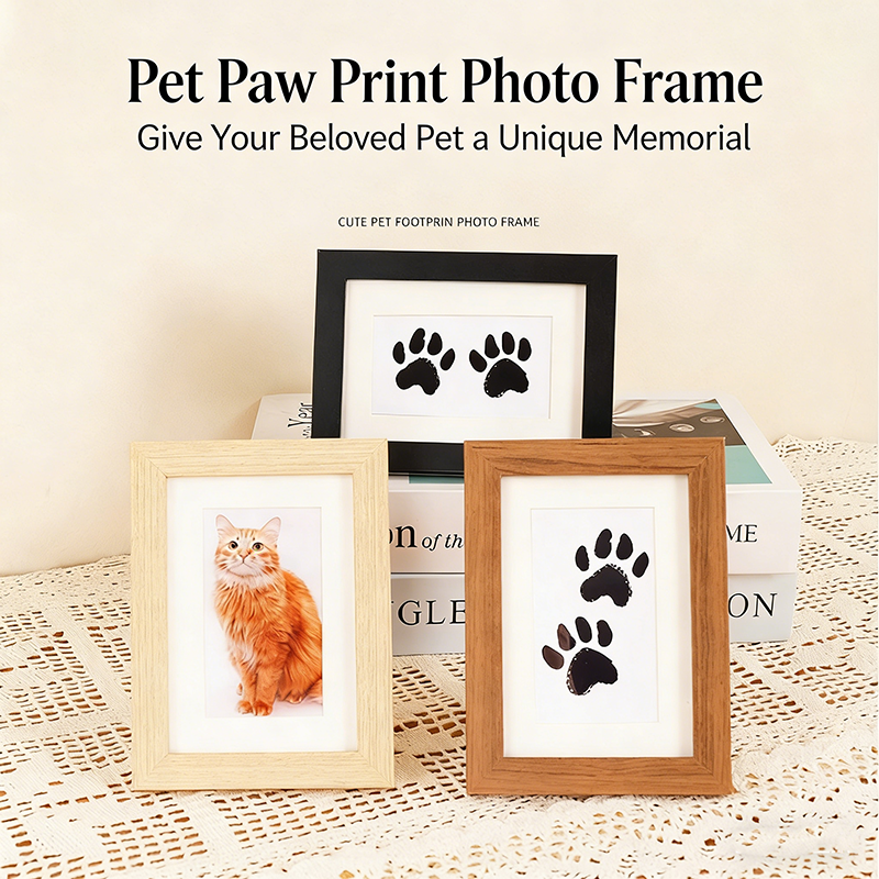 Diy Wooden Baby Pet Paw Print  – Engraved Wood Frame recenzja i cena