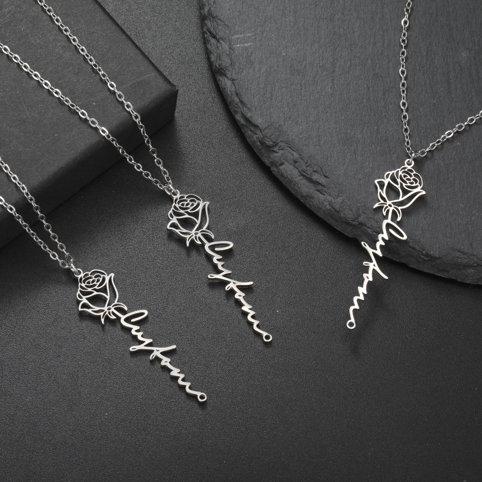 Sipuris Personalized Custom Na – Birth Flower Necklace recenzja i cena