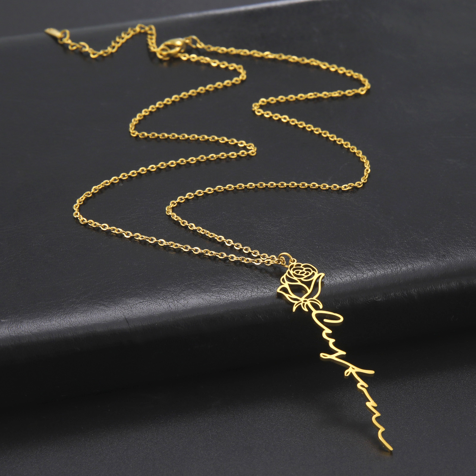 Sipuris Personalized Custom Na – Birth Flower Necklace recenzja i cena