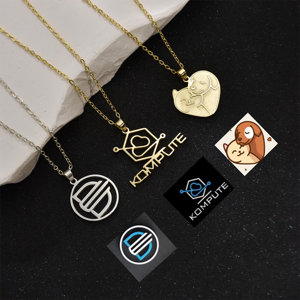Custom Company Logo Necklace P – Name Necklace Custom recenzja i cena