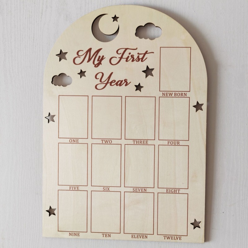 Wooden Baby Commemorative Phot – Engraved Wood Frame recenzja i cena