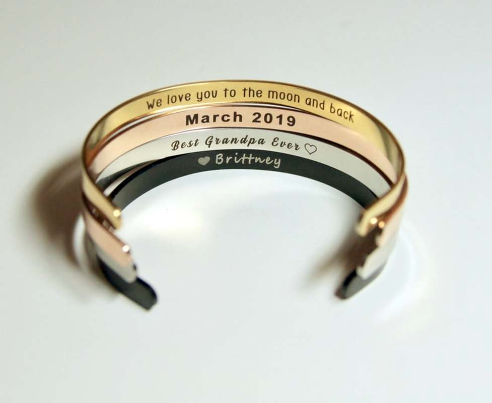 Custom Personalized 4mm Width  – Coordinates Bracelet recenzja i cena