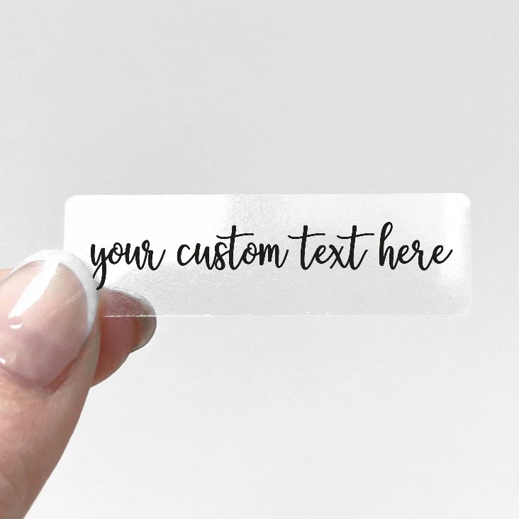 Custom Transparent Sticker Per – Personalised Candle Label recenzja i cena