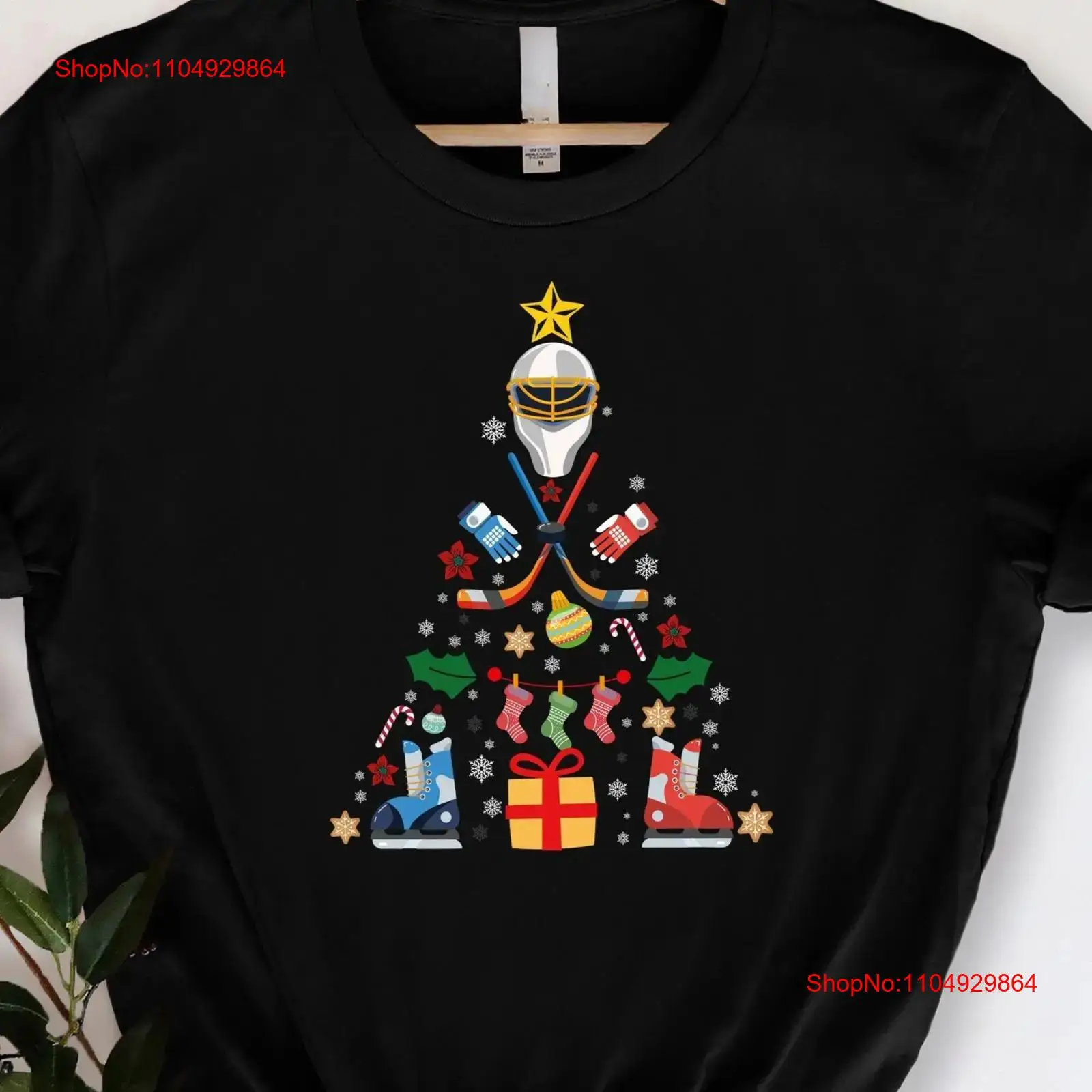 Hockey Christmas Tree T Shirt  – Family Tree Print recenzja i cena