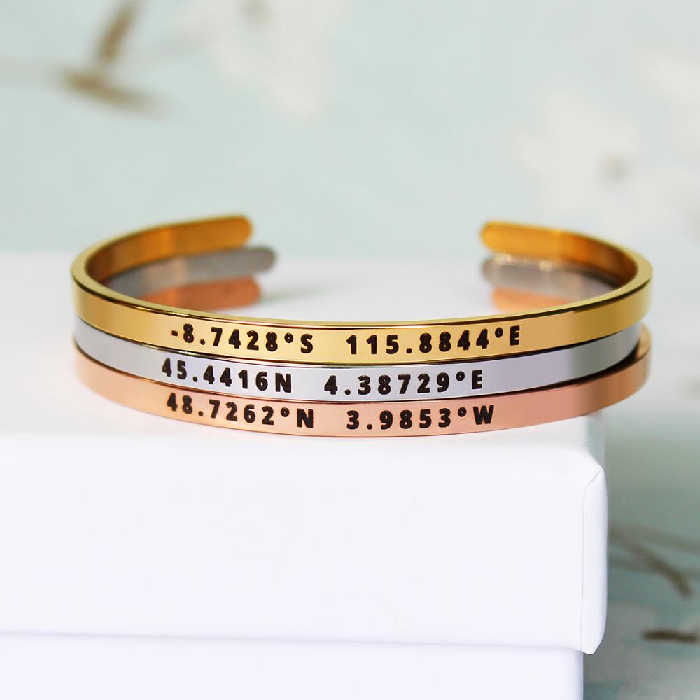 4mm Width Custom Coordinates B – Coordinates Bracelet recenzja i cena