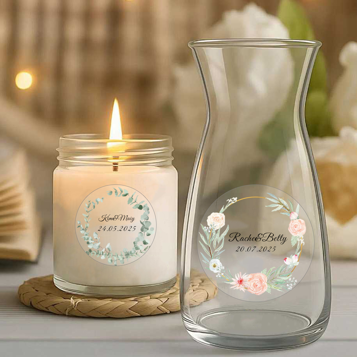 54-540Pcs Clear Personalized W – Personalised Candle Label recenzja i cena