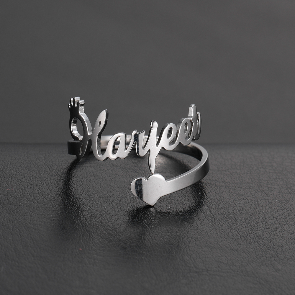 Custom Double Name Rings for W – Initial Ring Custom recenzja i cena