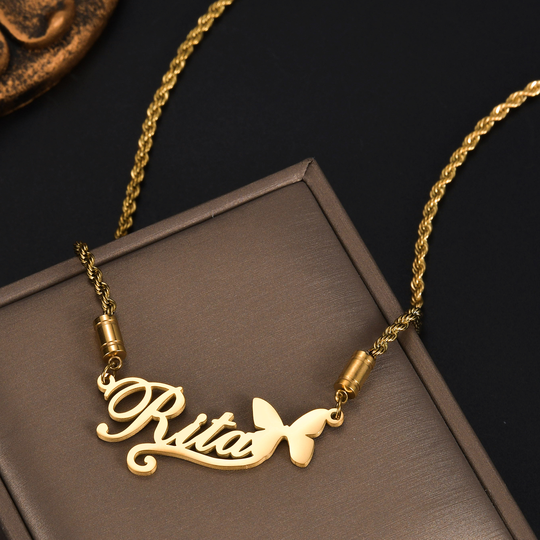 Atoztide Personalized Custom N – Birth Flower Necklace recenzja i cena