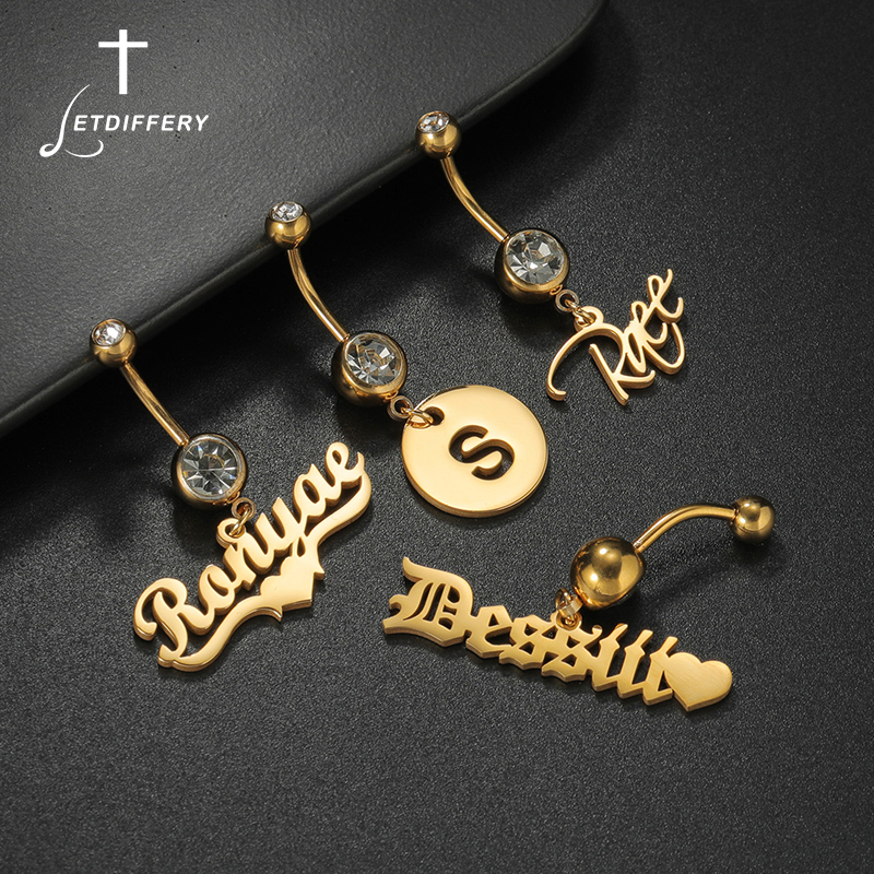 Letdiffery Custom Name Belly B – Initial Ring Custom recenzja i cena