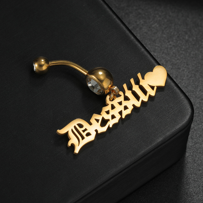 Letdiffery Custom Name Belly B – Initial Ring Custom recenzja i cena
