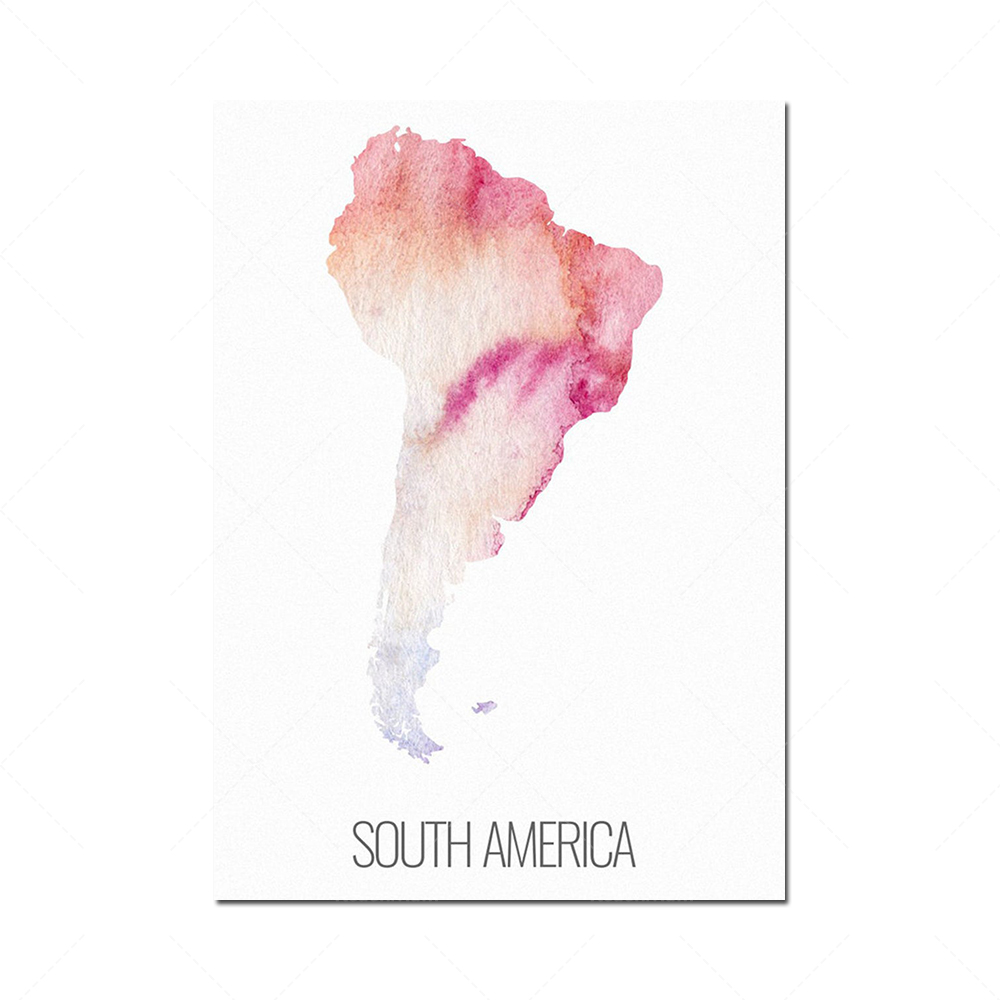6 continent poster set, North  – Custom Star Map recenzja i cena