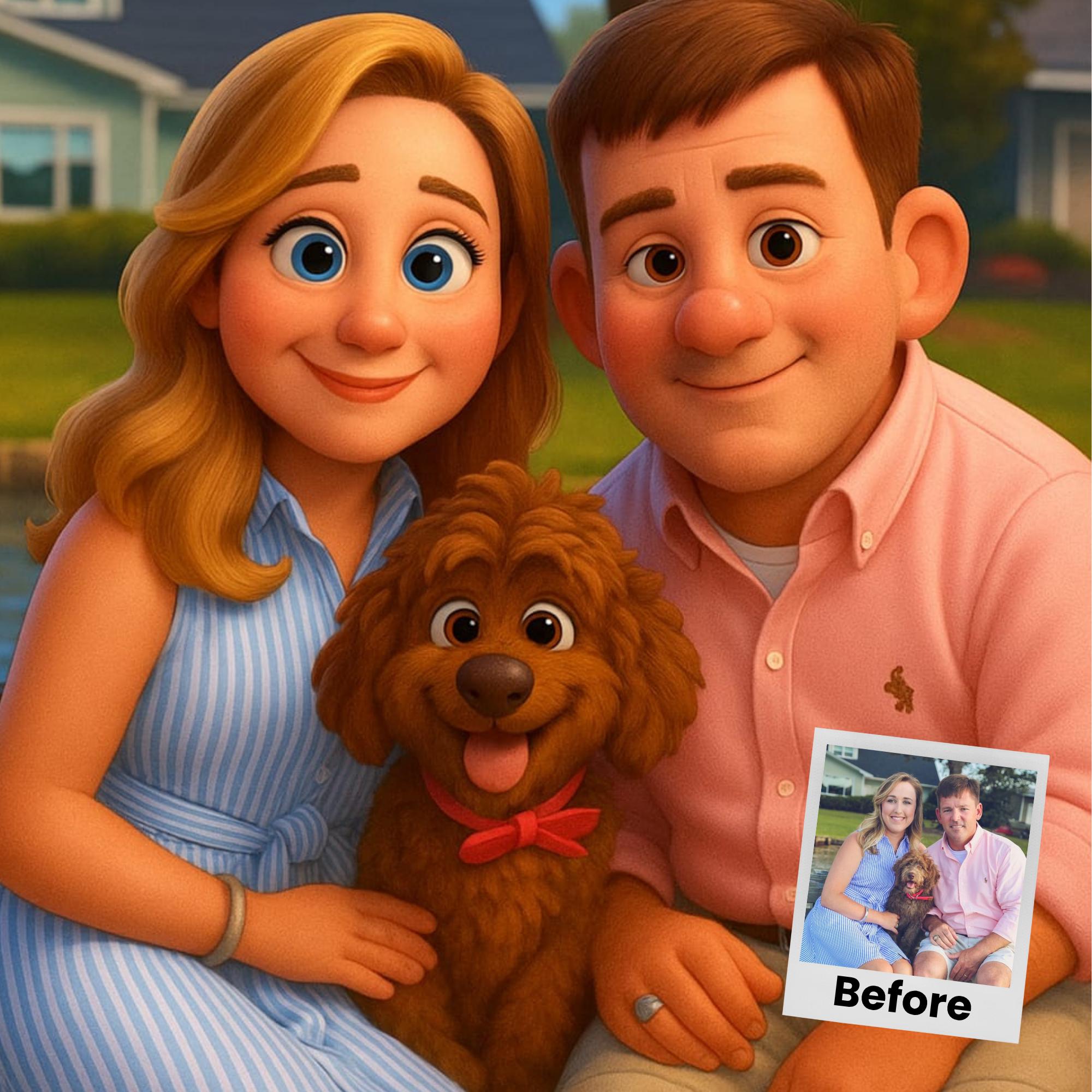 Customizable Cartoon Portrait  – Pet Portrait Custom recenzja i cena