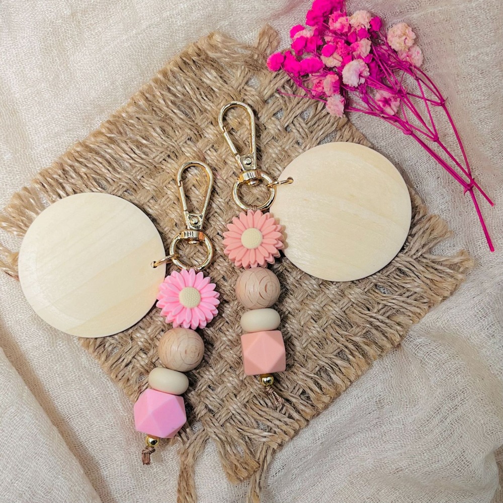 Creative Bamboo Pendant Keycha – Initial Ring Custom recenzja i cena
