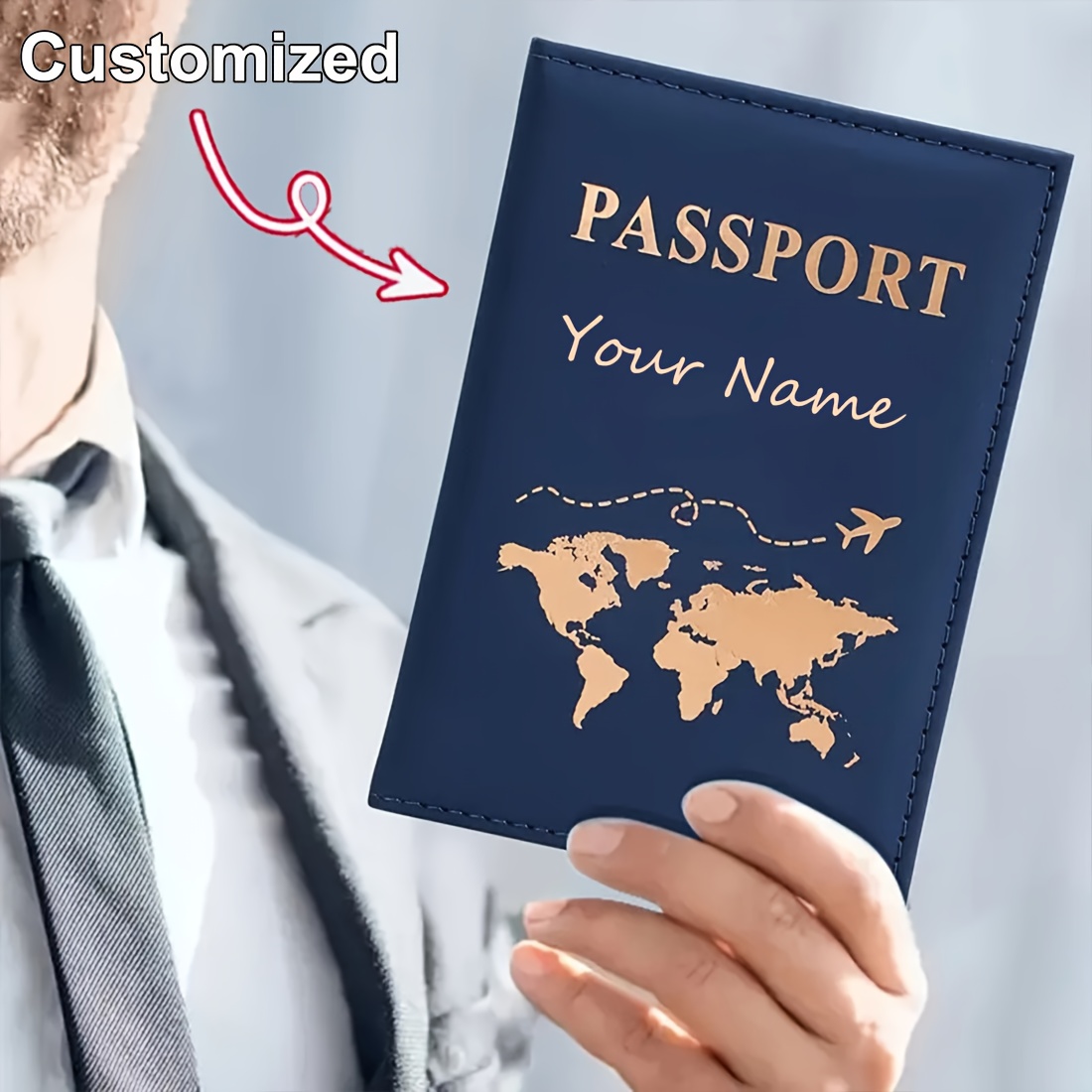 Custom Name World Map Passport – Personalized Name Box recenzja i cena