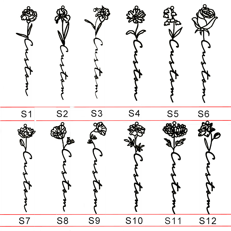 Goxijite Customized Rose Neckl – Birth Flower Necklace recenzja i cena