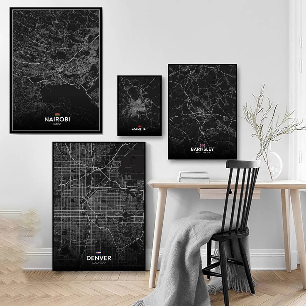 Paris London New York CUSTOM C – Custom Map Poster recenzja i cena