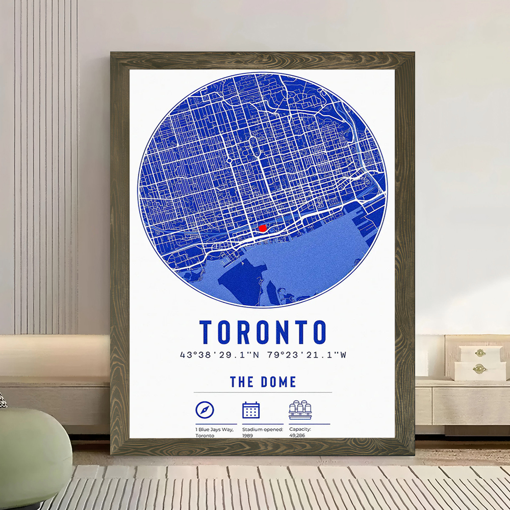 Toronto Map Print Printed Canv – Custom Map Poster recenzja i cena