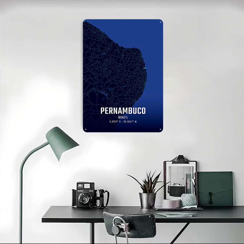 Pernambuco Midnight City Map M – Custom Map Poster recenzja i cena