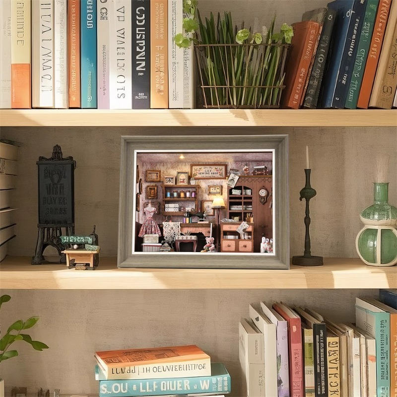 DIY Book Nook Kit 3D Miniature – Engraved Wood Frame recenzja i cena