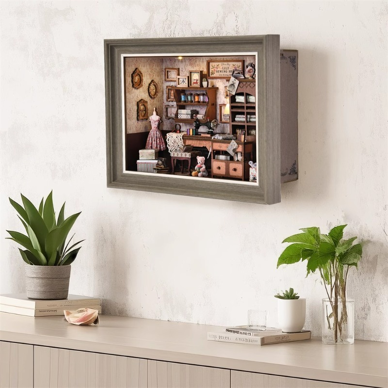 DIY Book Nook Kit 3D Miniature – Engraved Wood Frame recenzja i cena
