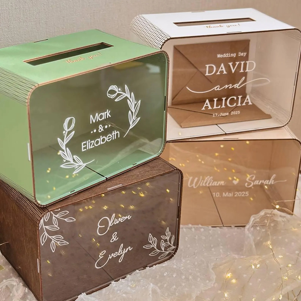 Custom Name Decals for Wedding – Personalized Name Box recenzja i cena