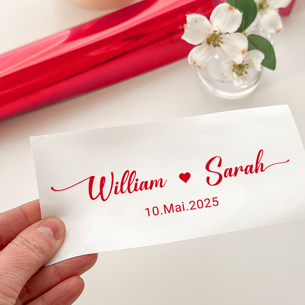 Custom Name Decals for Wedding – Personalized Name Box recenzja i cena