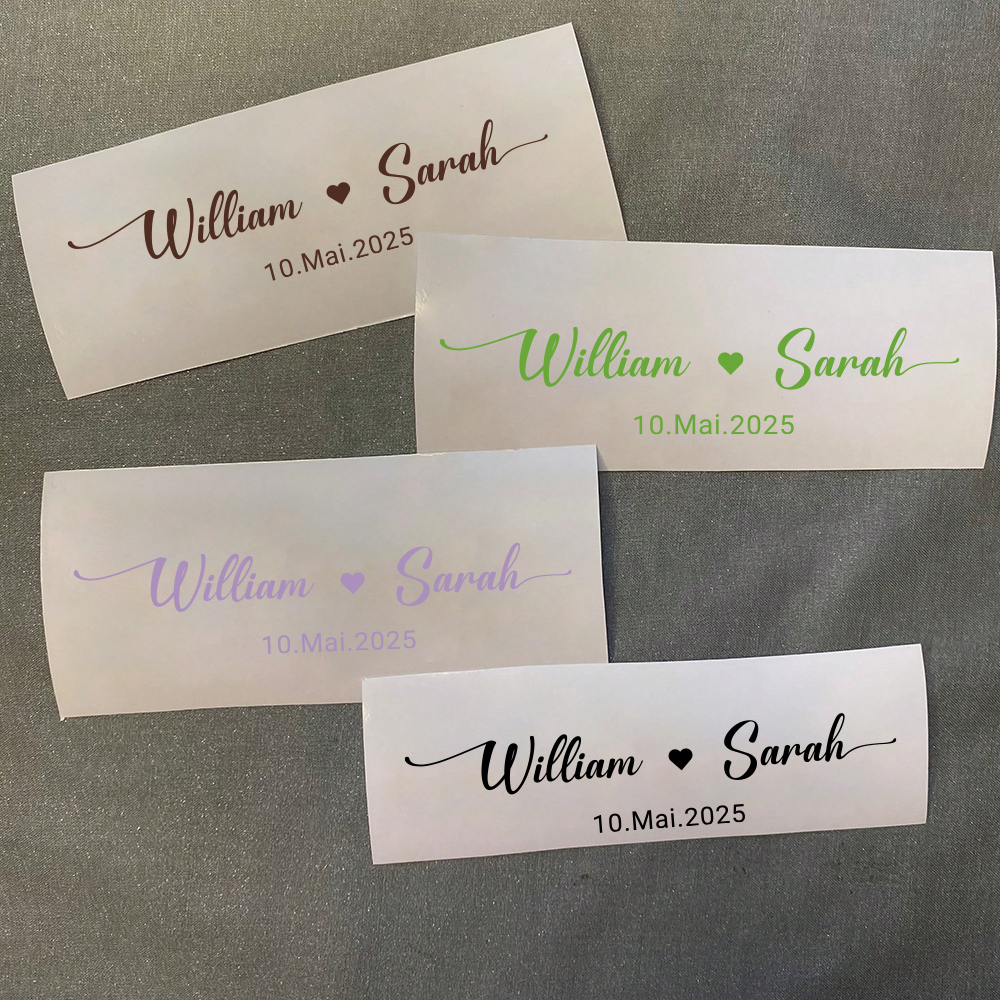 Custom Name Decals for Wedding – Personalized Name Box recenzja i cena